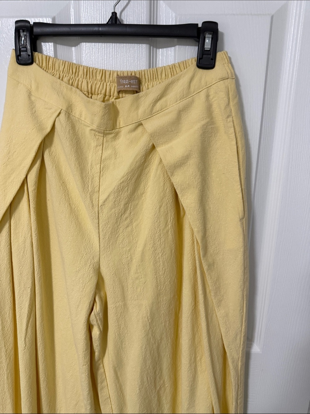 Free People Pale Yellow Two-Piece Pajama Set - Picture 5 of 11